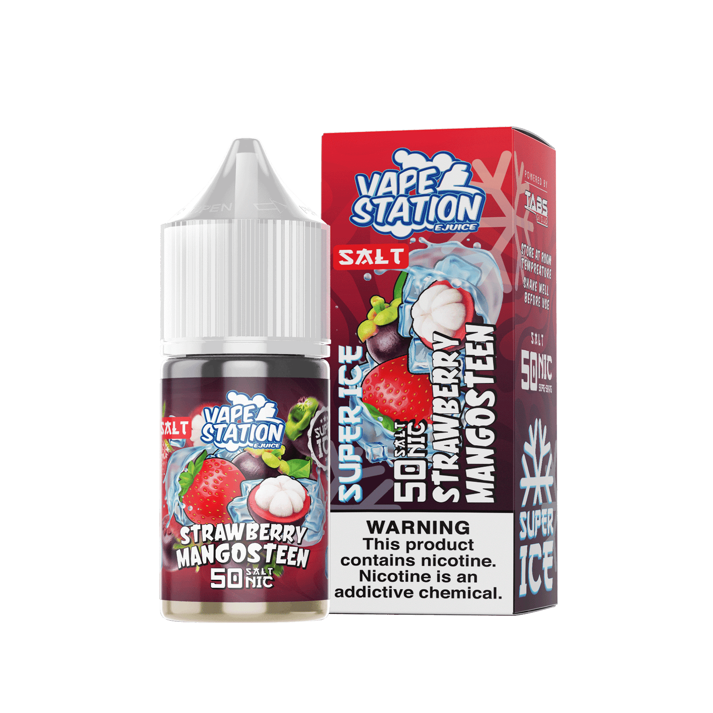 VAPE STATION STRAWBERRY MANGOSTEEN - Salt