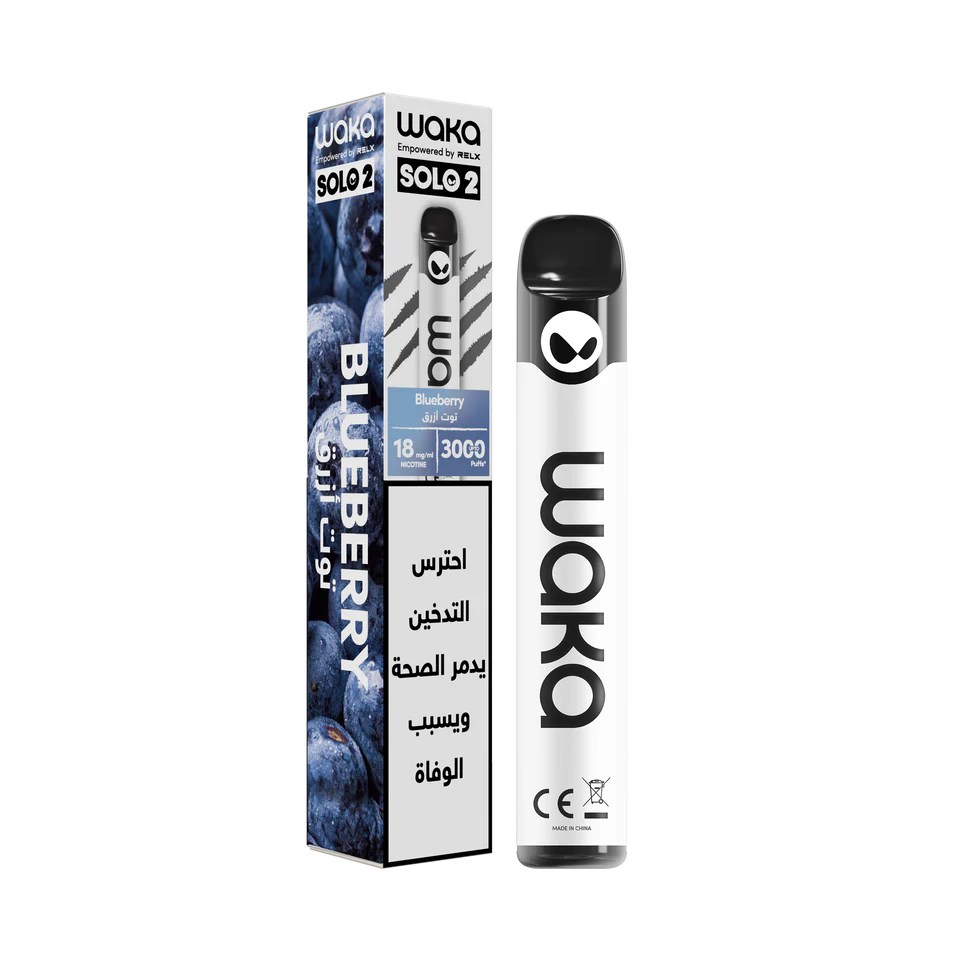 WAKA SOLO 2 3K PUFFS - BLUEBERRY