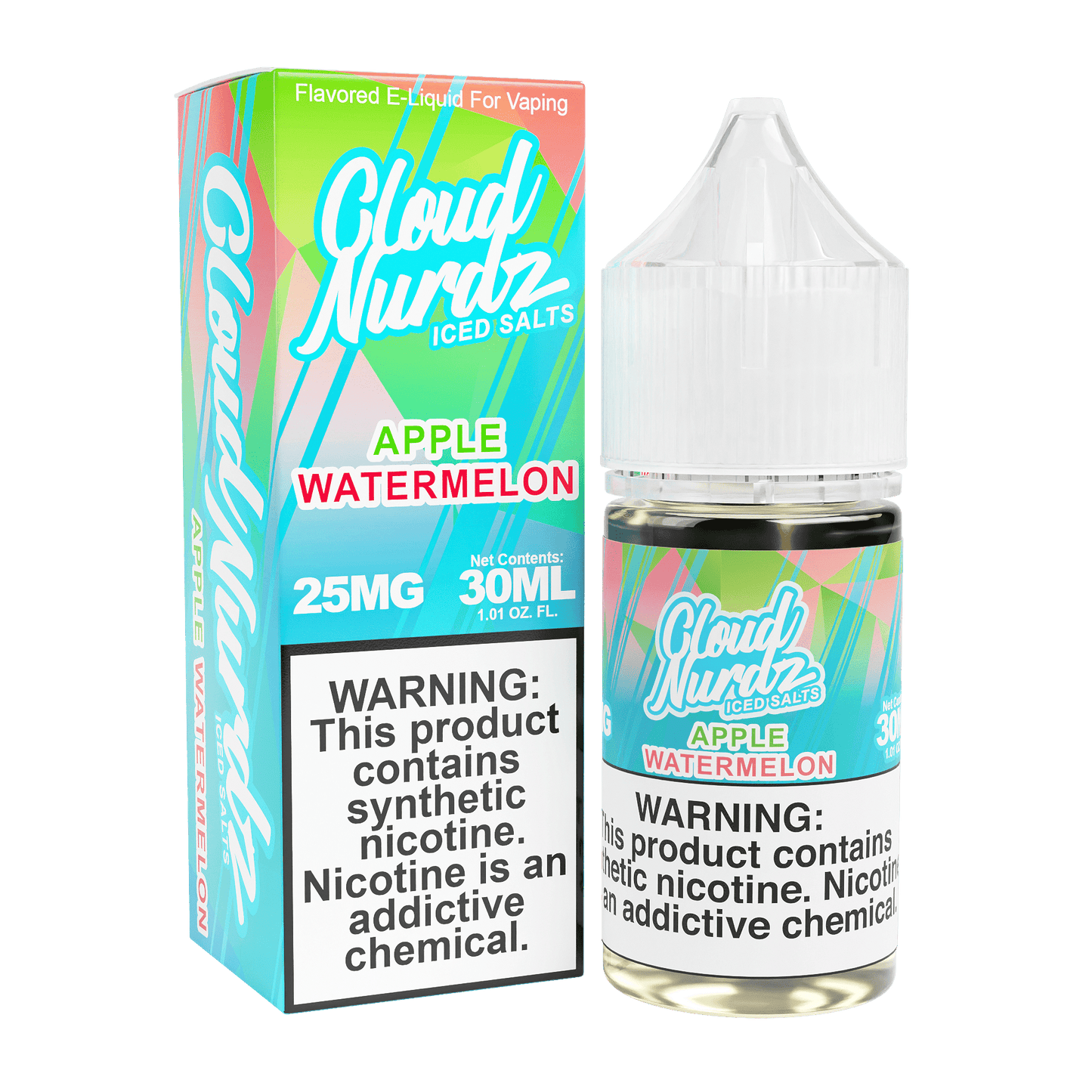 CLOUD NURDZ Iced Apple Watermelon Salt 30ml