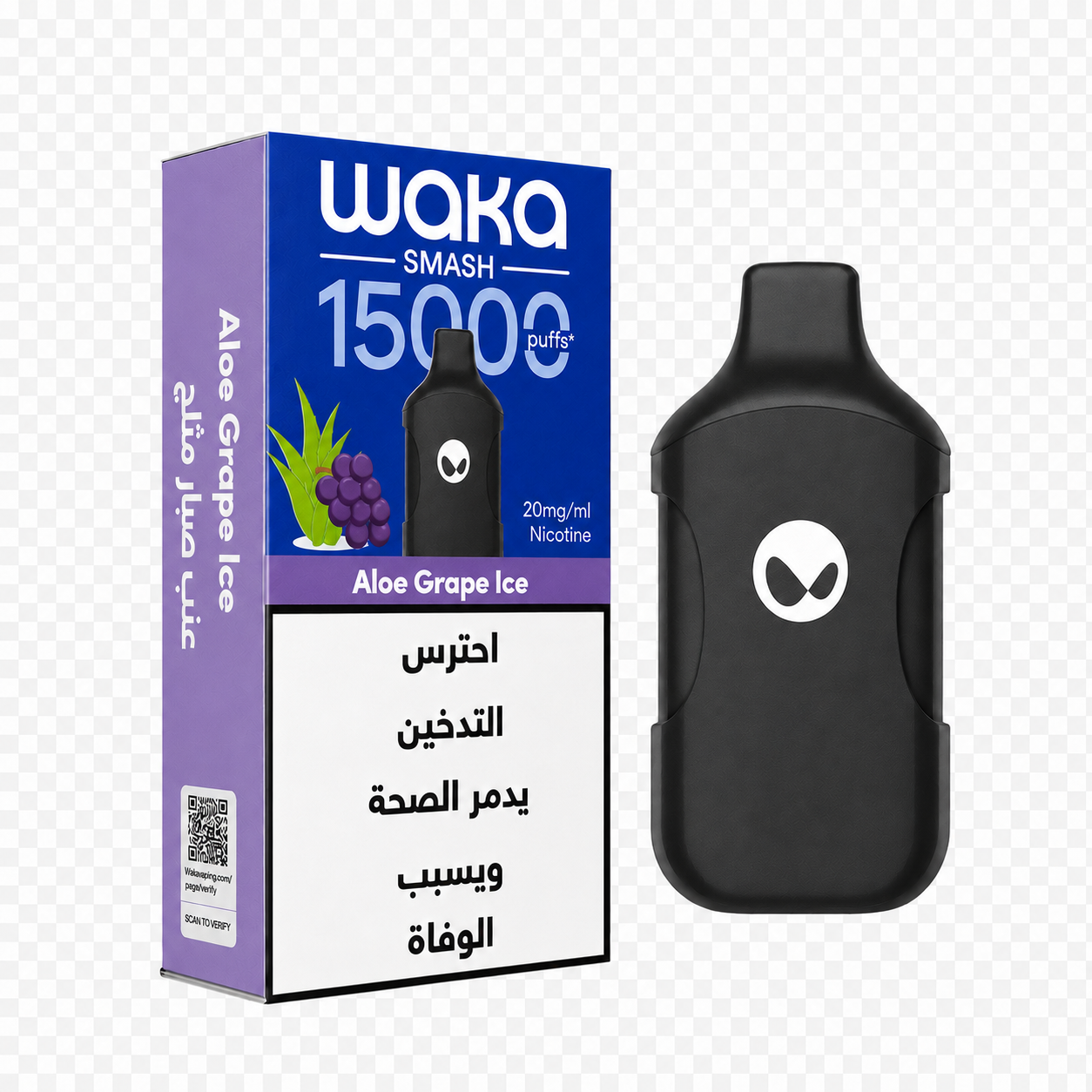WAKA SMASH 15K PUFFS - ALOE GRAPE ICE