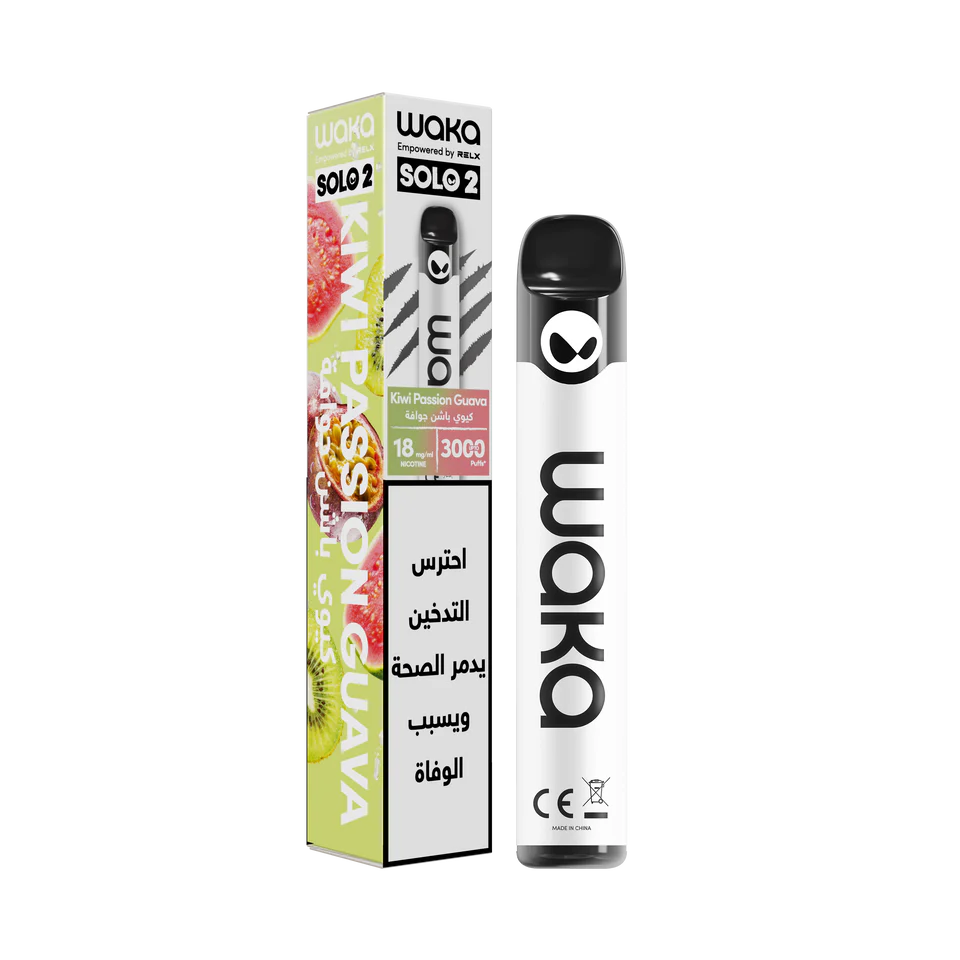 WAKA SOLO 2 3K PUFFS - KIWI PASSION GUAVA