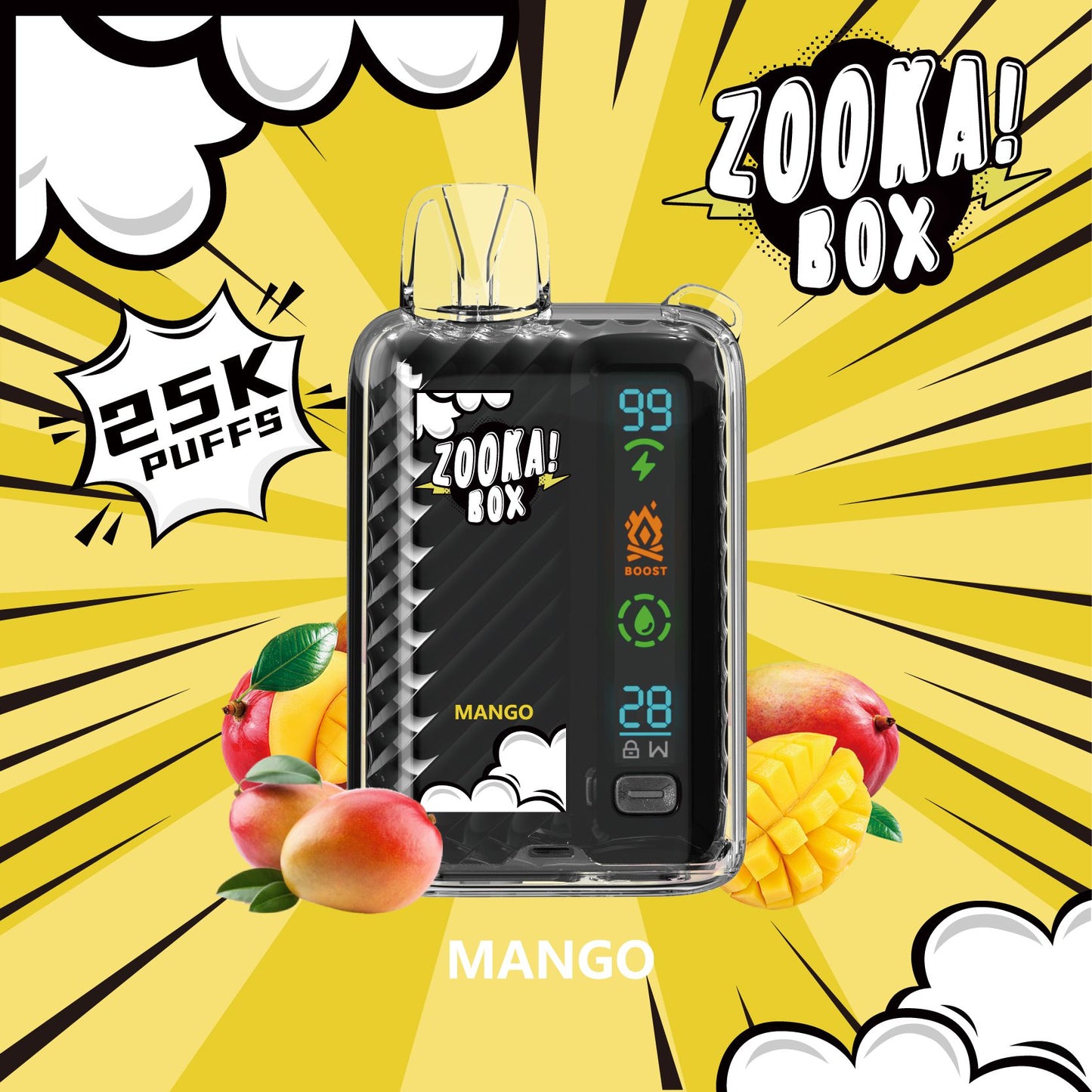 BAZOOKA Zooka Box 25K Puffs - Mango