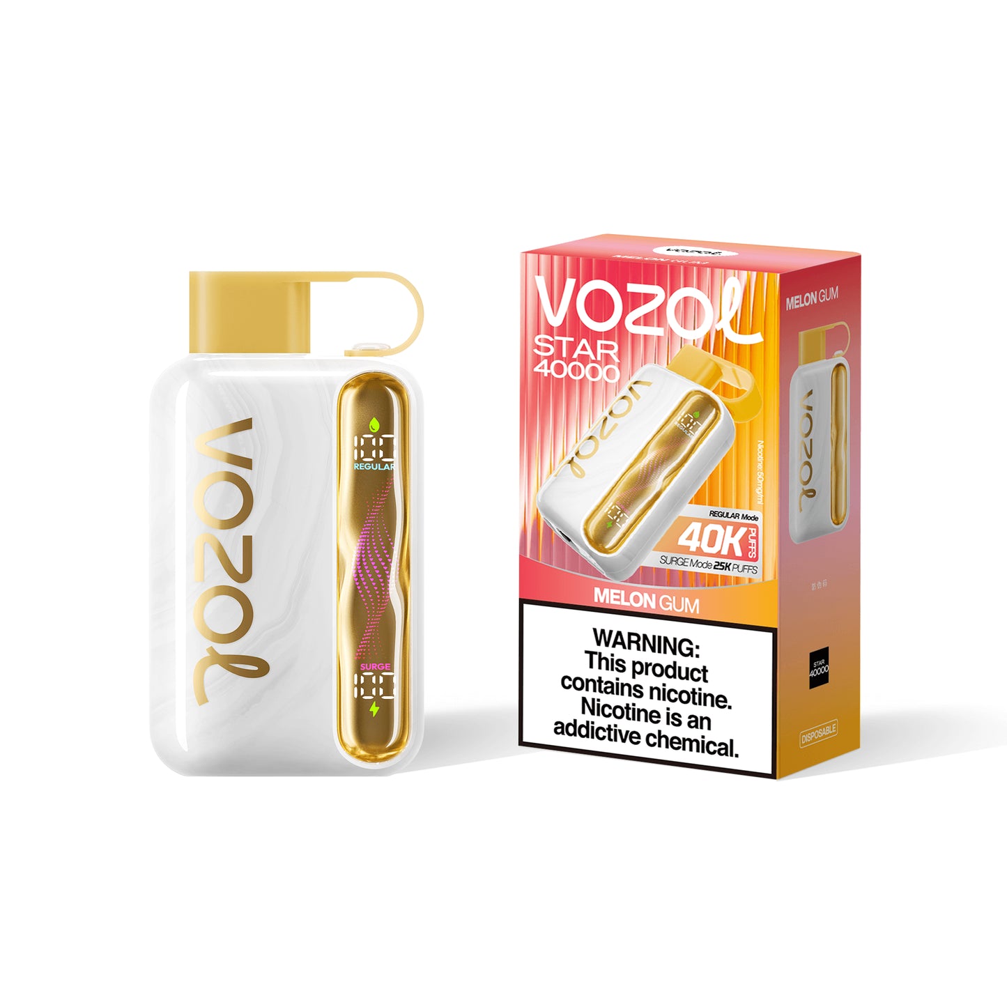 VOZOL Star 40K PUFFS - Melon Gum