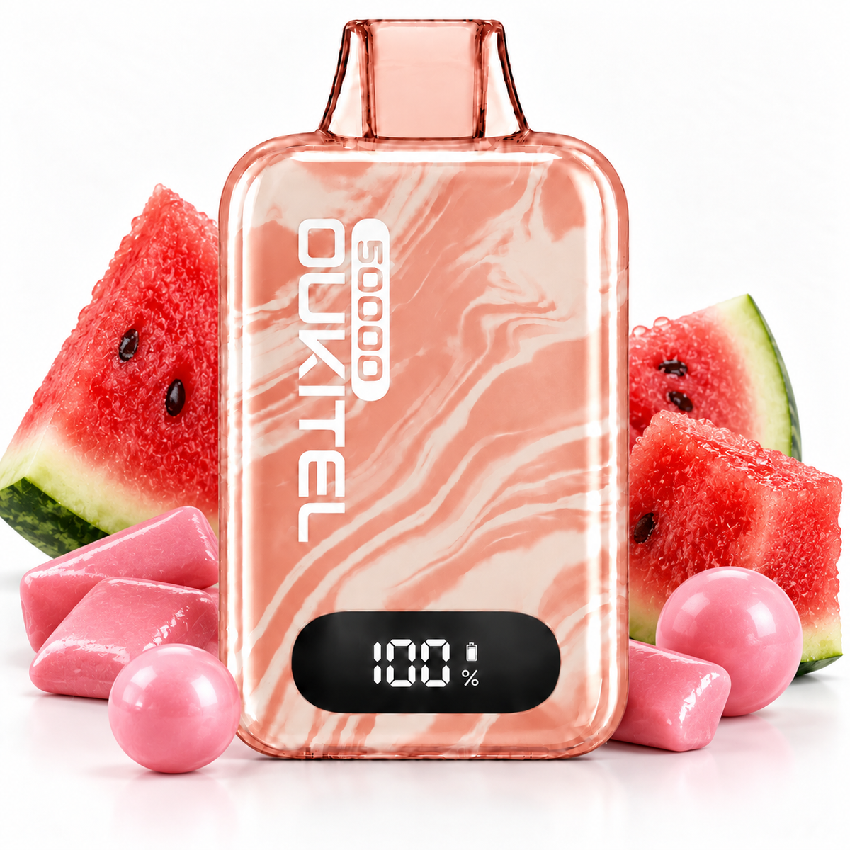 OUKITEL NOVA 50000 PUFFS MTL - WATERMELON BUBBLEGUM