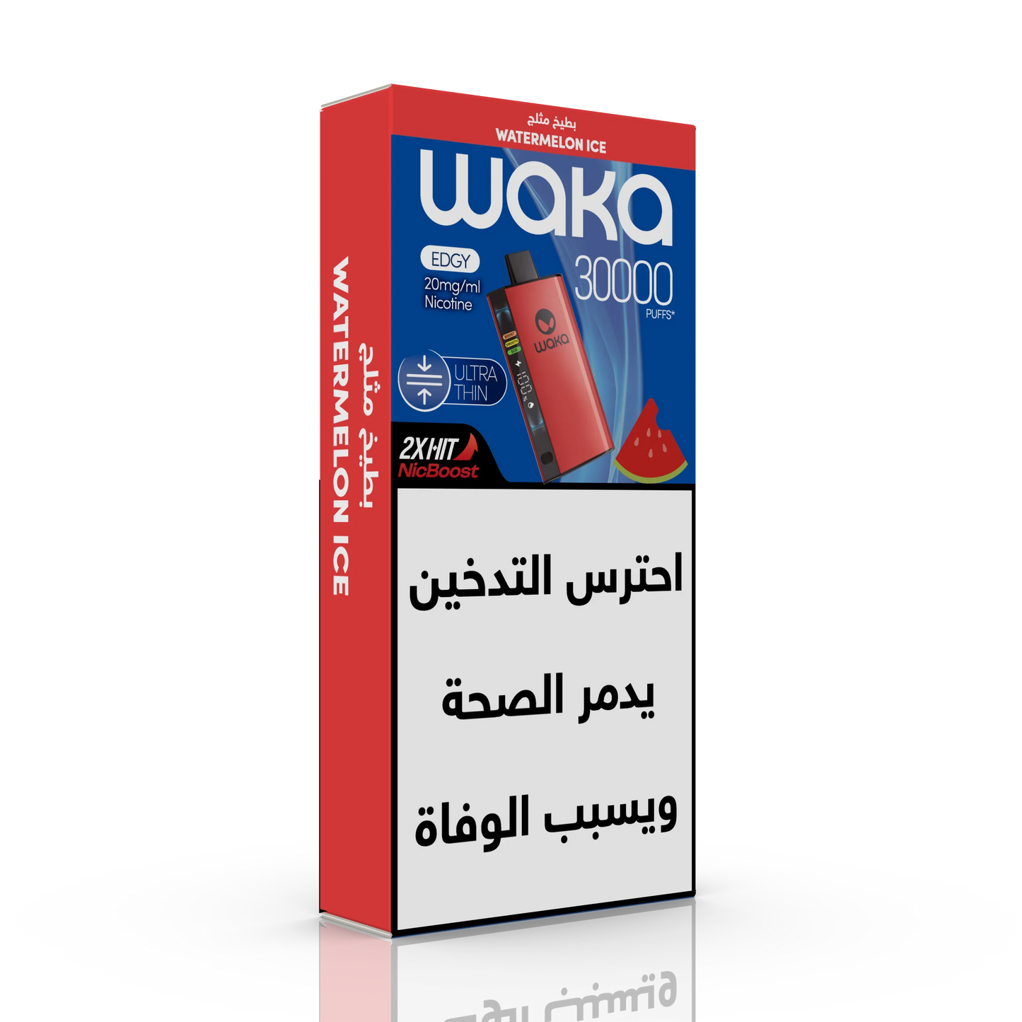 WAKA EDGY ULTRA THIN 30K PUFFS - Watermelon Ice