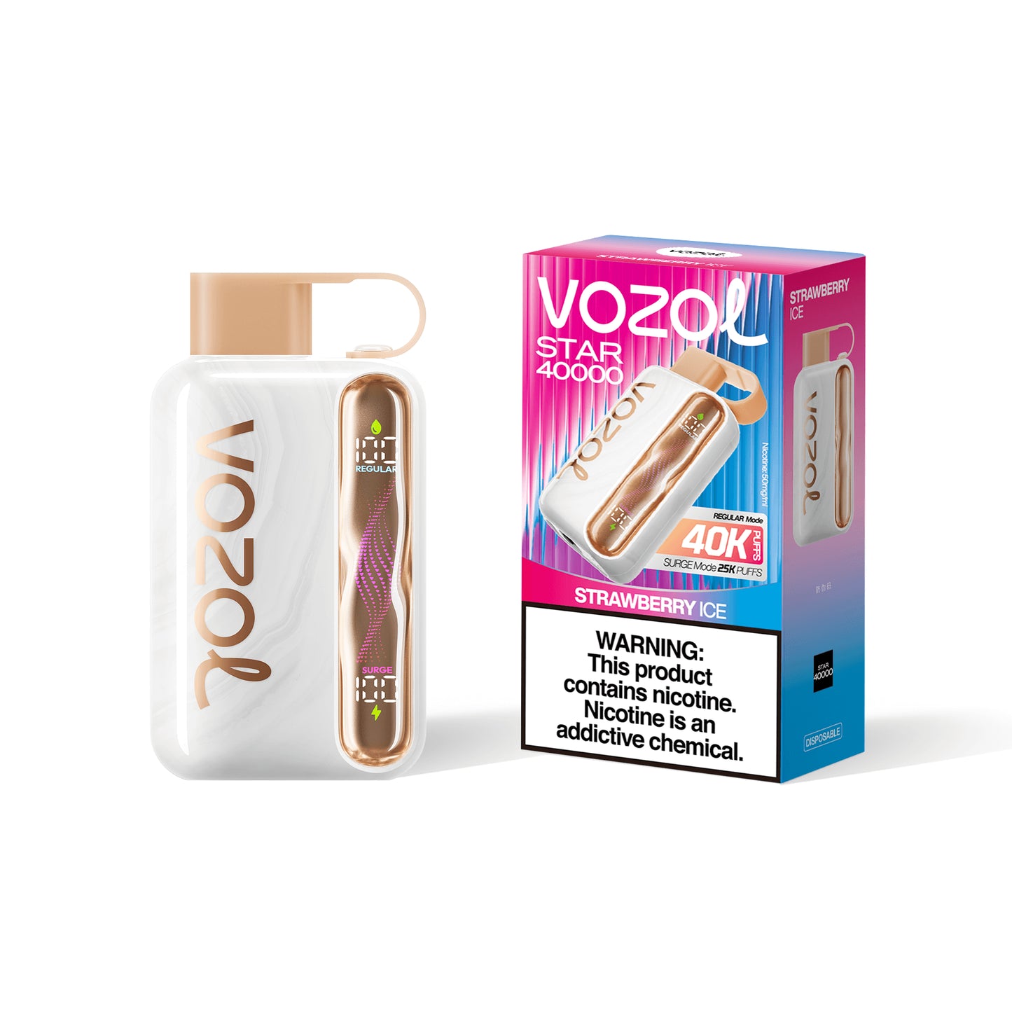 VOZOL Star 40K PUFFS - Strawberry Ice