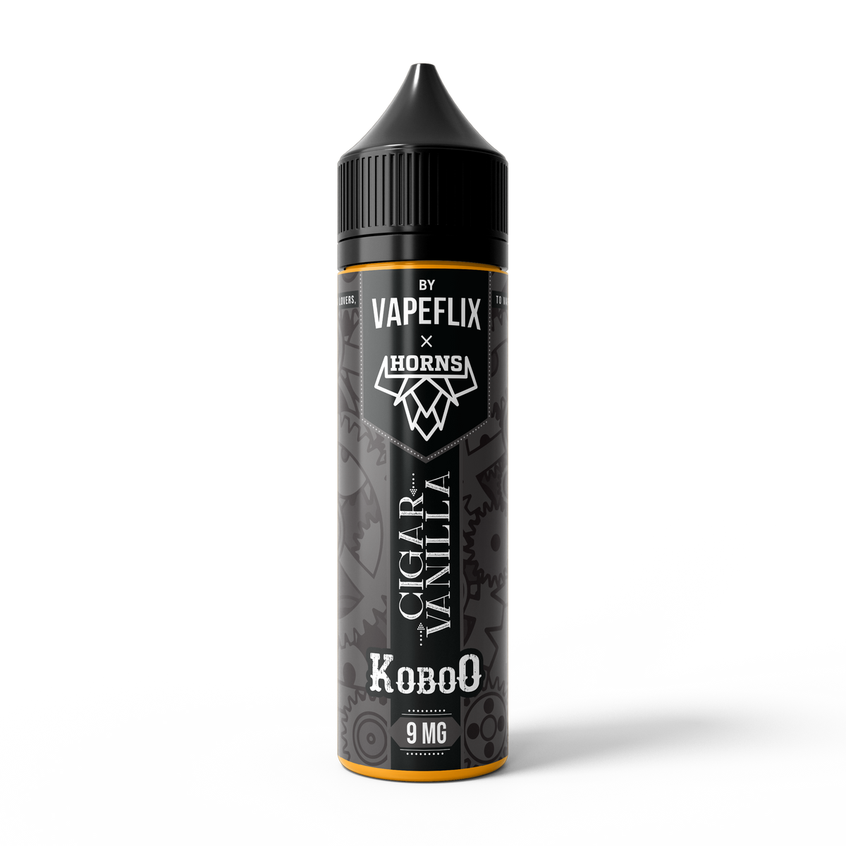 Horns Kobo Cigar Vanilla e-liquid bundle pack, 60ml bottle with vanilla and cigar flavor for vaping.