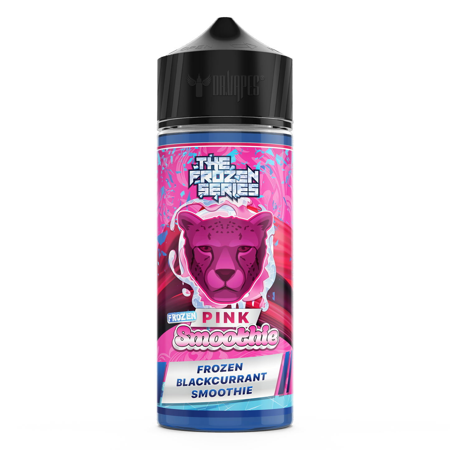 Pink Frozen Smoothie e-liquid by The Frozen Series, 100ml MTL vape juice in a vibrant pink flavor for flavorful vaping.