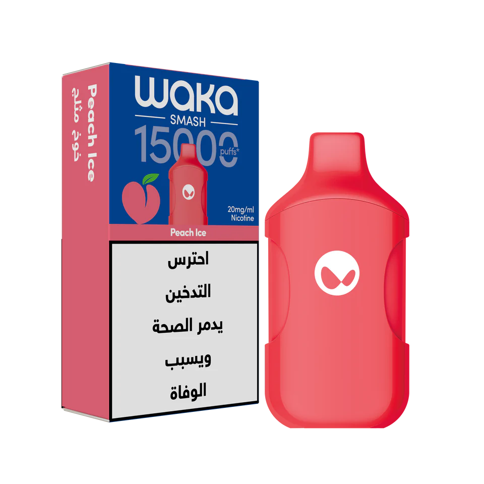 WAKA SMASH 15K PUFFS - PEACH ICE