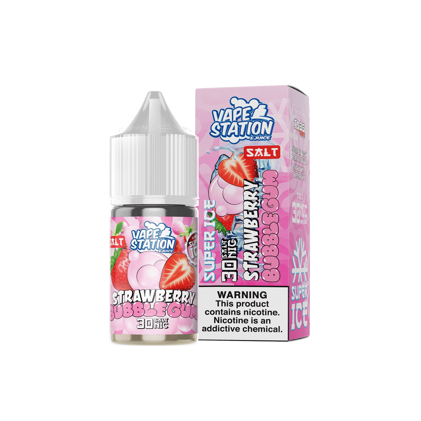 VAPE STATION STRAWBERRY BUBBLEGUM - Salt