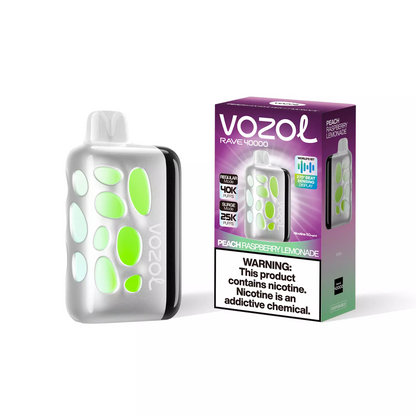 VOZOL Rave 40K PUFFS - PEACH RASPBERRY LEMONADE