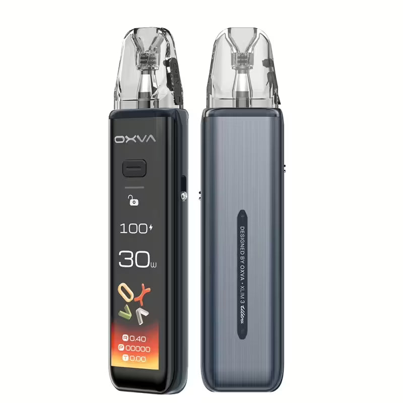 OXVA XLIM 3 Ultra luxury pod system with sleek design, compact size, and metallic finish from the OXVA XLIM Series.