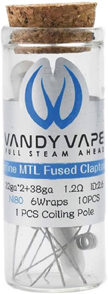 Vandy Vape coil Superfine MTL Fused Clapton Ni80 (Pack of 10)