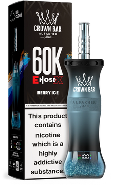 AL FAKHER CROWN BAR E HOSE X 60K PUFFS - Berry Ice