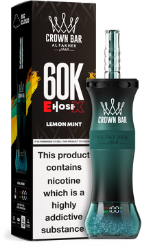 AL FAKHER CROWN BAR E HOSE X 60K PUFFS - Lemon Mint