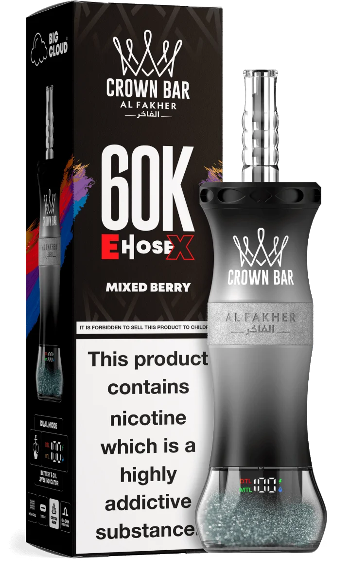 AL FAKHER CROWN BAR E HOSE X 60K PUFFS - Mixed Berry