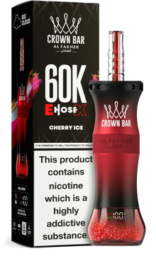 AL FAKHER CROWN BAR E HOSE X 60K PUFFS - CHERRY ICE