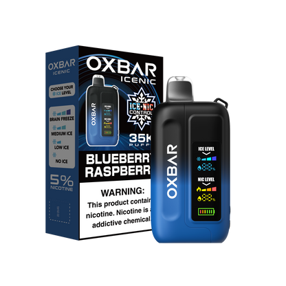 OXBAR Ice-Nic Control 35K Puffs- Blueberry Raspberry