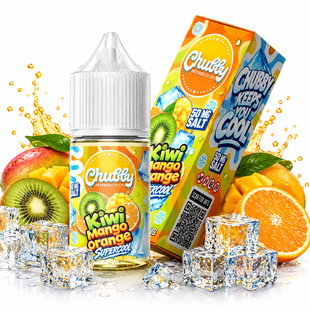 CHUBBY KIWI MANGO ORANGE SUPER COOL - 50MG SALT