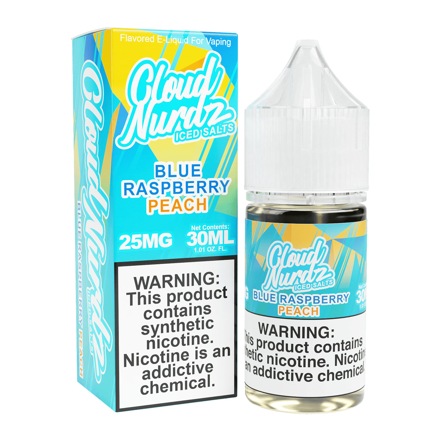 CLOUD NURDZ Iced Peach Blue Razz Salt 30ml
