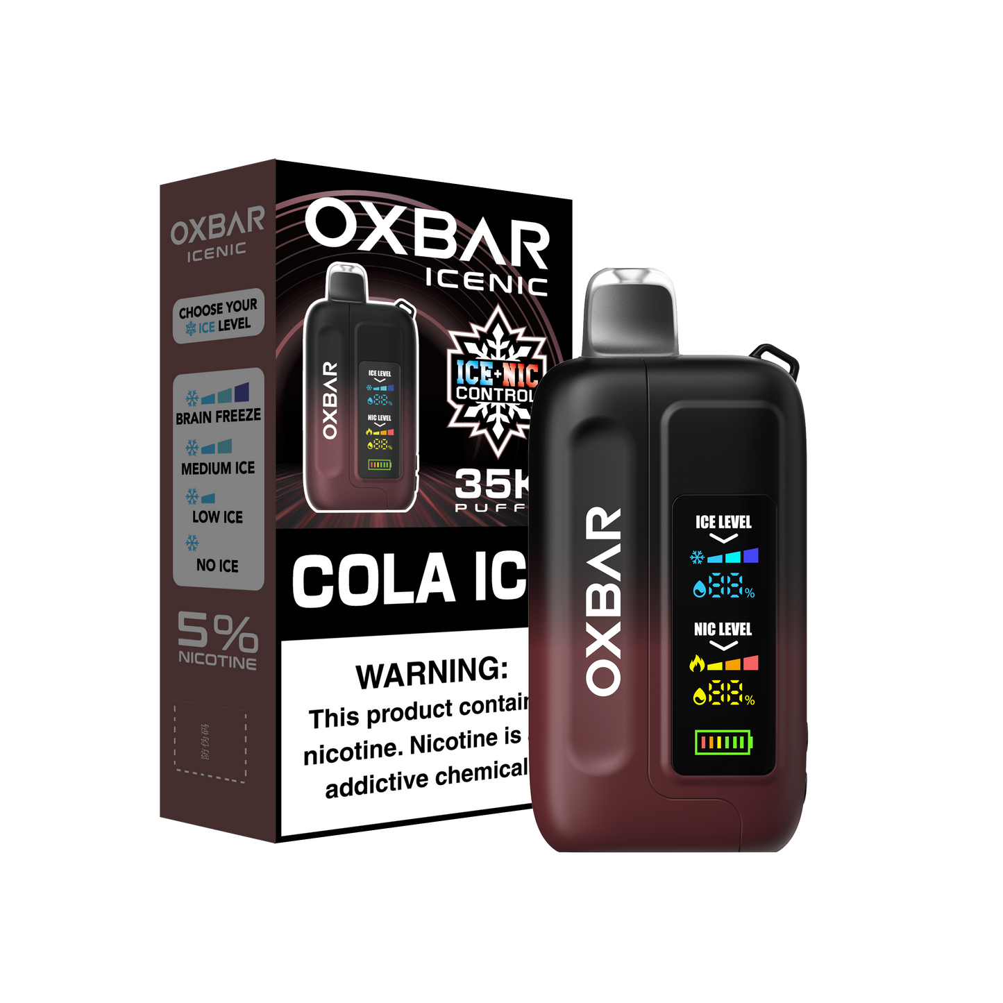 OXBAR Ice-Nic Control 35K Puffs- Coke Ice