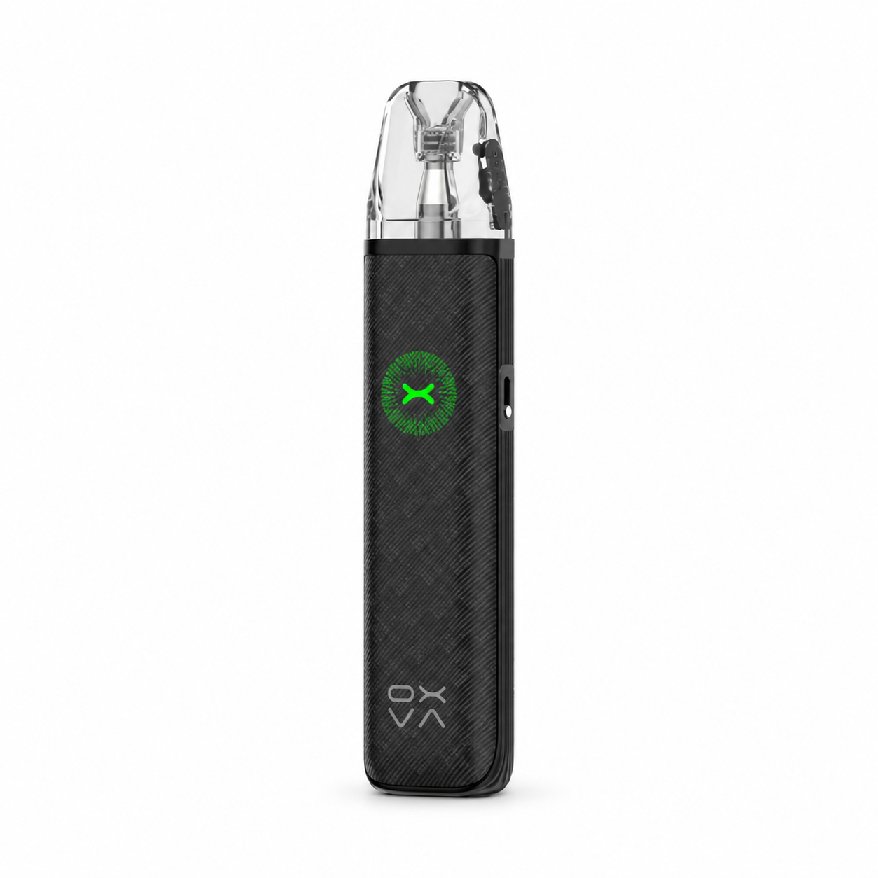 OXVA XLIM GO 2 pod system from the OXVA XLIM SERIES, featuring a sleek portable design with a mouthpiece and adjustable airflow.