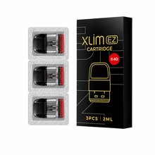 OXVA XLIM refillable cartridge, 2ml capacity, for vaping device, shown in the image with transparent body and mouthpiece.