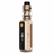 Vaporesso Armour Ultra Kit mod kit with sleek design and adjustable settings, featuring the Vaporesso branding on the device.