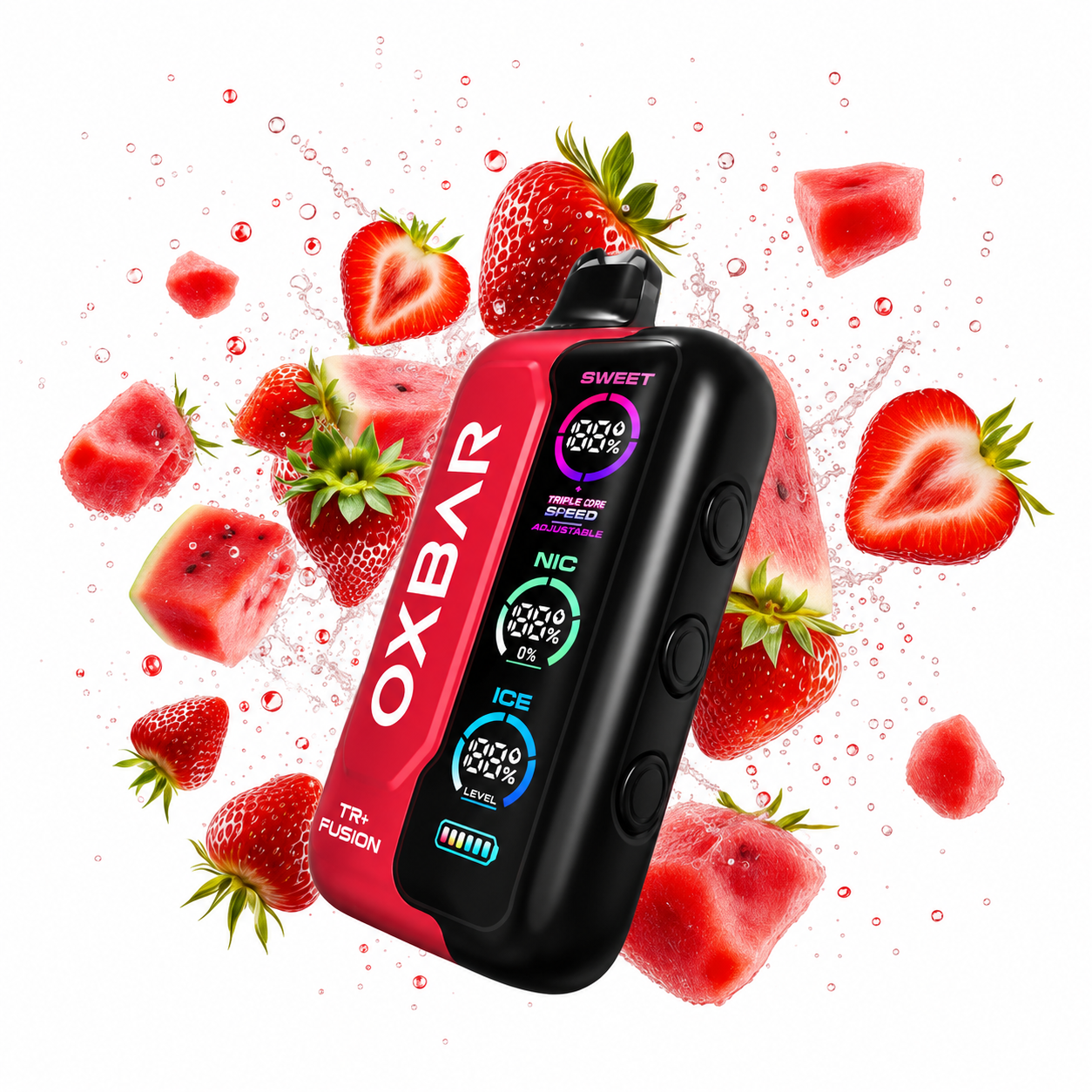 OXBAR TRI-FUSION 50K PUFFS CAIRO - WATERMELON STRAWBERRY