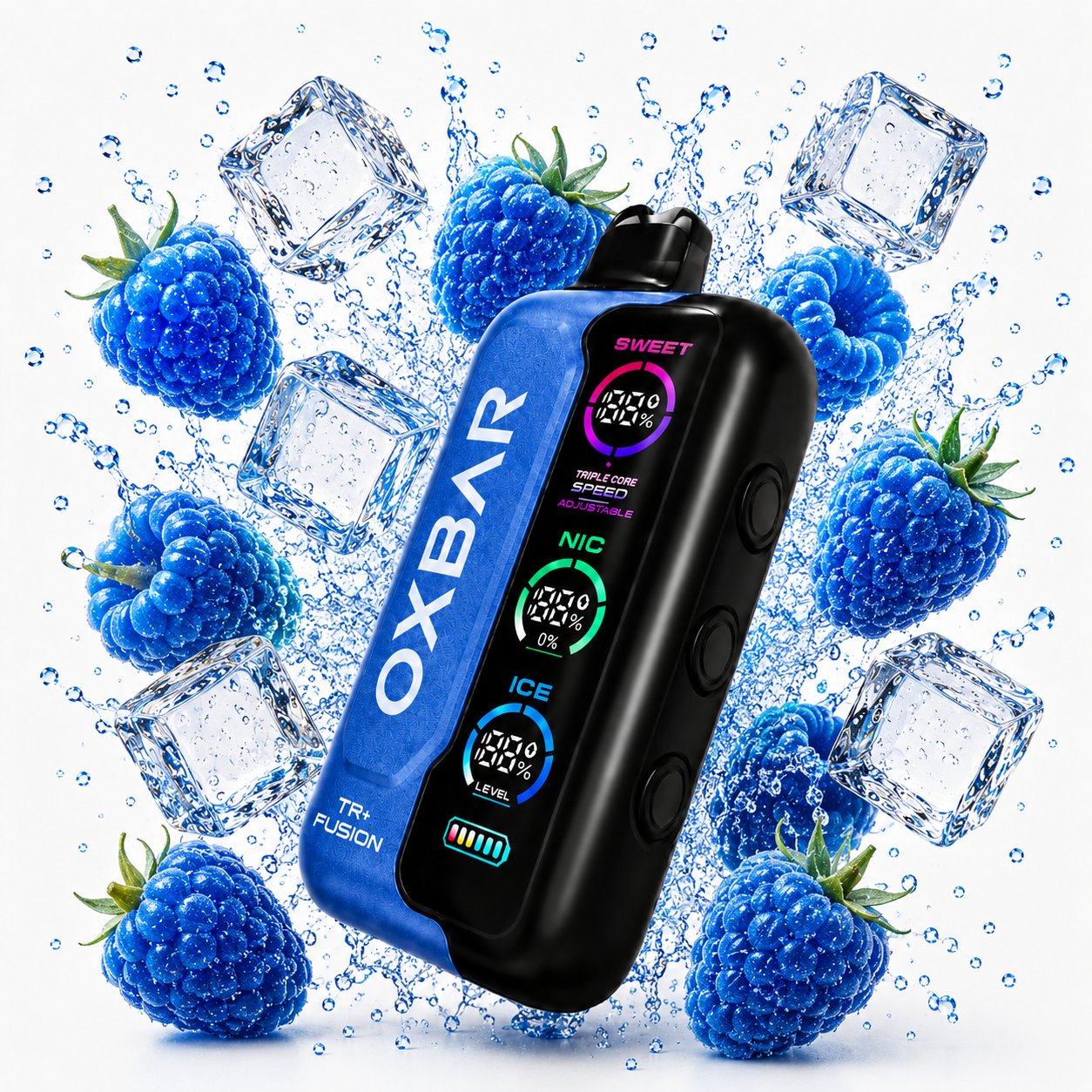 OXBAR TRI-FUSION 50K PUFFS CAIRO - BLUE RAZZ ICE