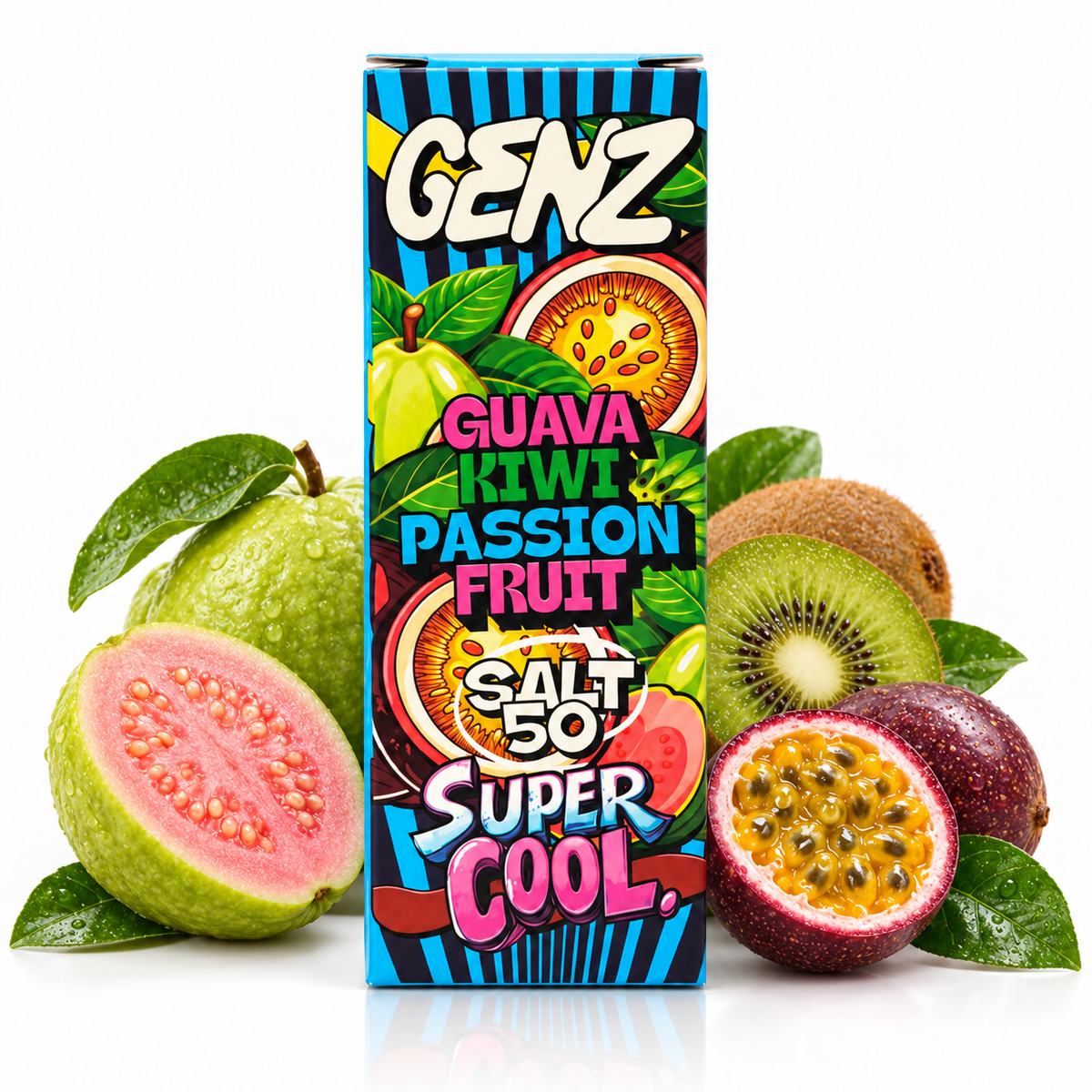 GENZ GUAVA KIWI PASSION FRUIT SUPER COOL - 50 SALT