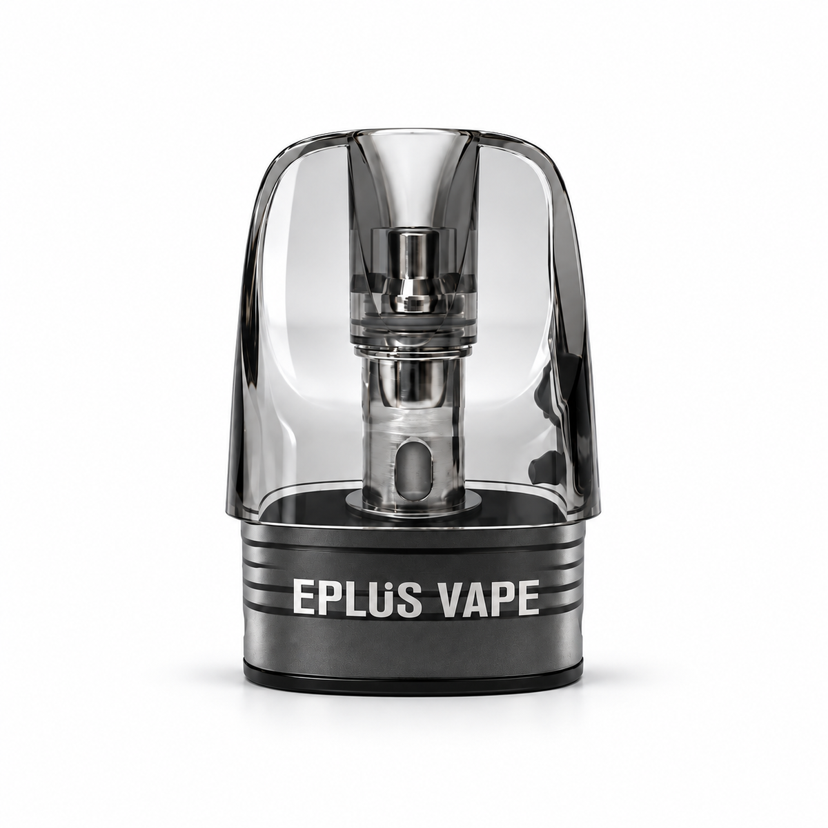 EPLUS VAPE RILO 60 refillable cartridge with mouthpiece and clear e-liquid chamber for vaping.