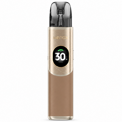 GEEKVAPE WENAX Q2 pod kit in mocha mousse color, featuring sleek design and compact size from the WENAX series.