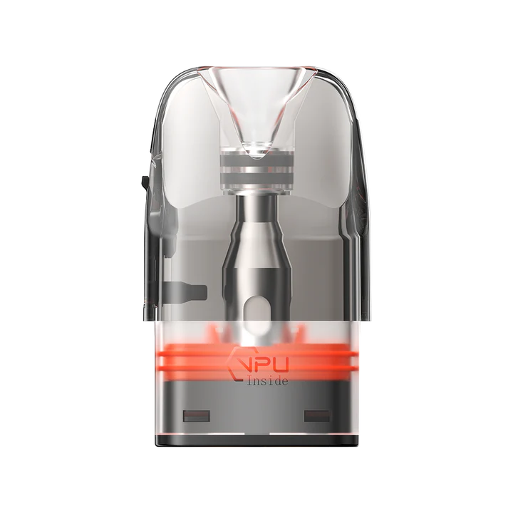 Three GeekVape Q0.6 pod cartridges, 3ml capacity each, designed for GeekVape Q pod system, showing the sleek cylindrical design.