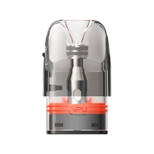 Three GeekVape Q0.6 pod cartridges, 3ml capacity each, designed for GeekVape Q pod system, showing the sleek cylindrical design.