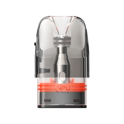 Three GeekVape Q0.6 pod cartridges, 3ml capacity each, designed for GeekVape Q pod system, showing the sleek cylindrical design.