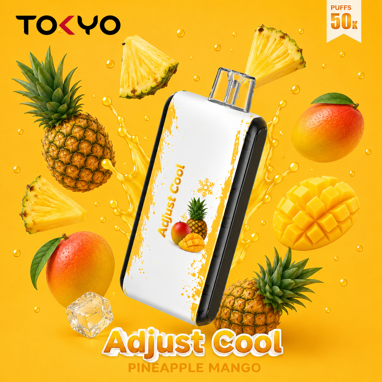 TOKYO Adjust Cool 50K Puffs - Pineapple mango