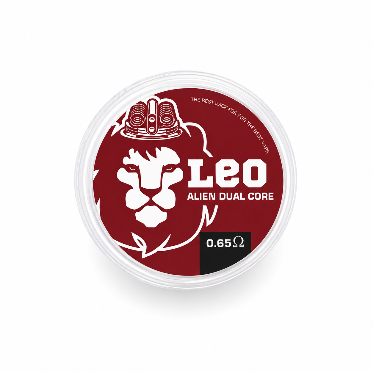 Pair of LEO ALIEN DUAL CORE MTL coils, 0.65Ω, from LEO COILS AND COTTON, designed for vaping devices.