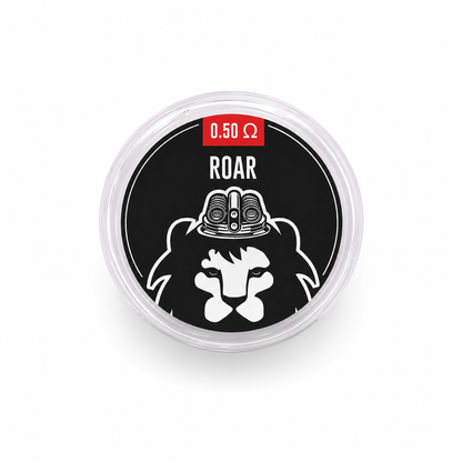 Two LEO ALIEN ROAR MTL coils with 0.50Ω resistance from LEO COILS AND COTTON, designed for vaping devices.