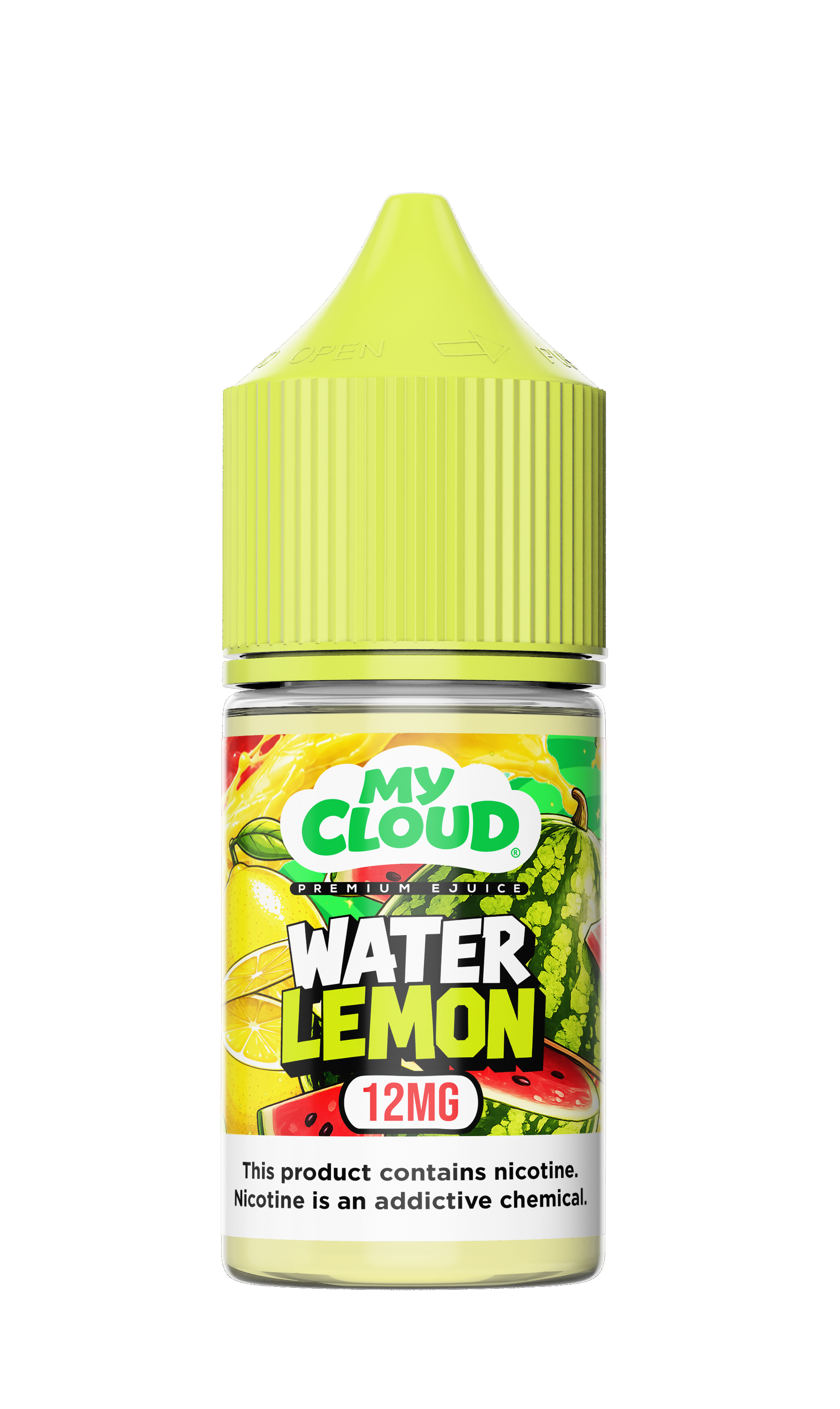 MY CLOUD Water Lemon Ice e-liquid bottle with lemon and ice imagery, 30ml size, featuring a refreshing citrus flavor.