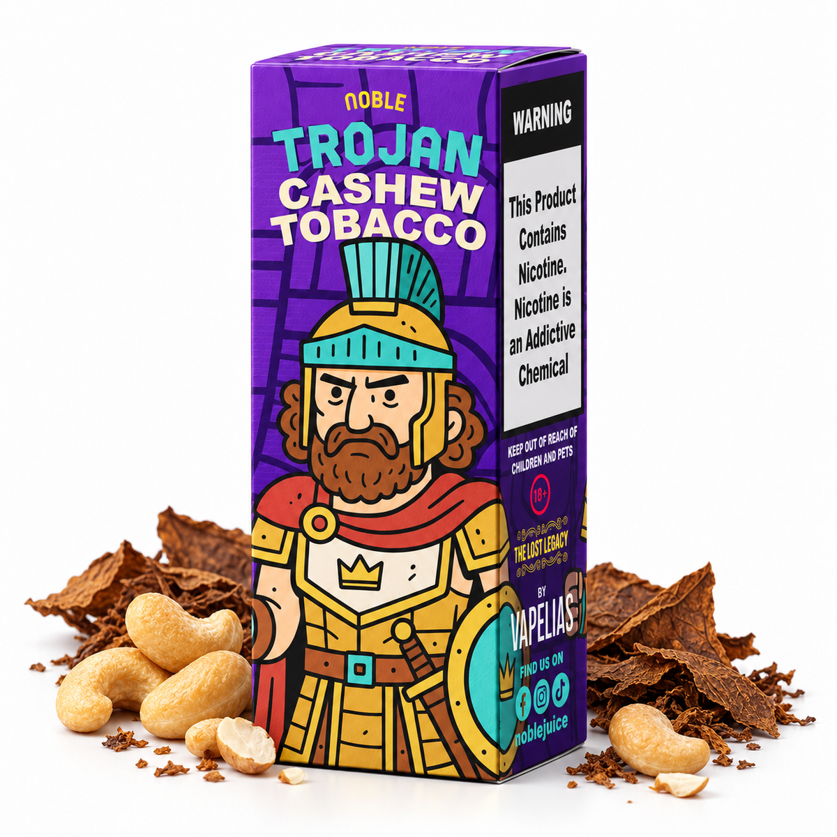 NOBLE TROJAN CASHEW TOBACCO 30ML - SALT