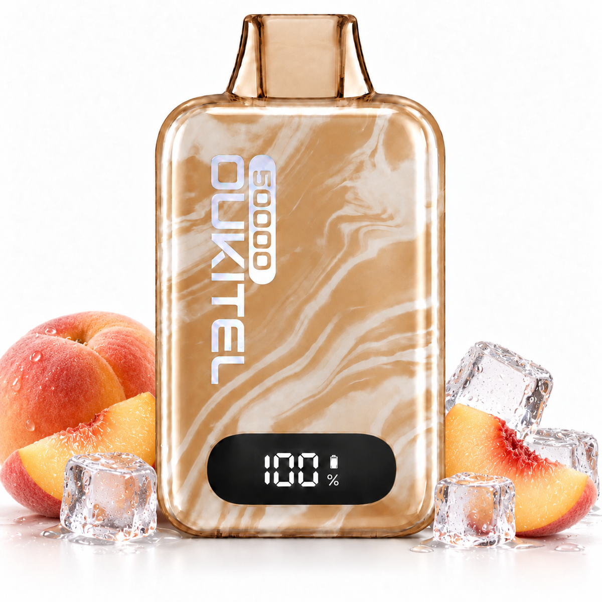 OUKITEL NOVA 50000 PUFFS MTL - PEACH ICE