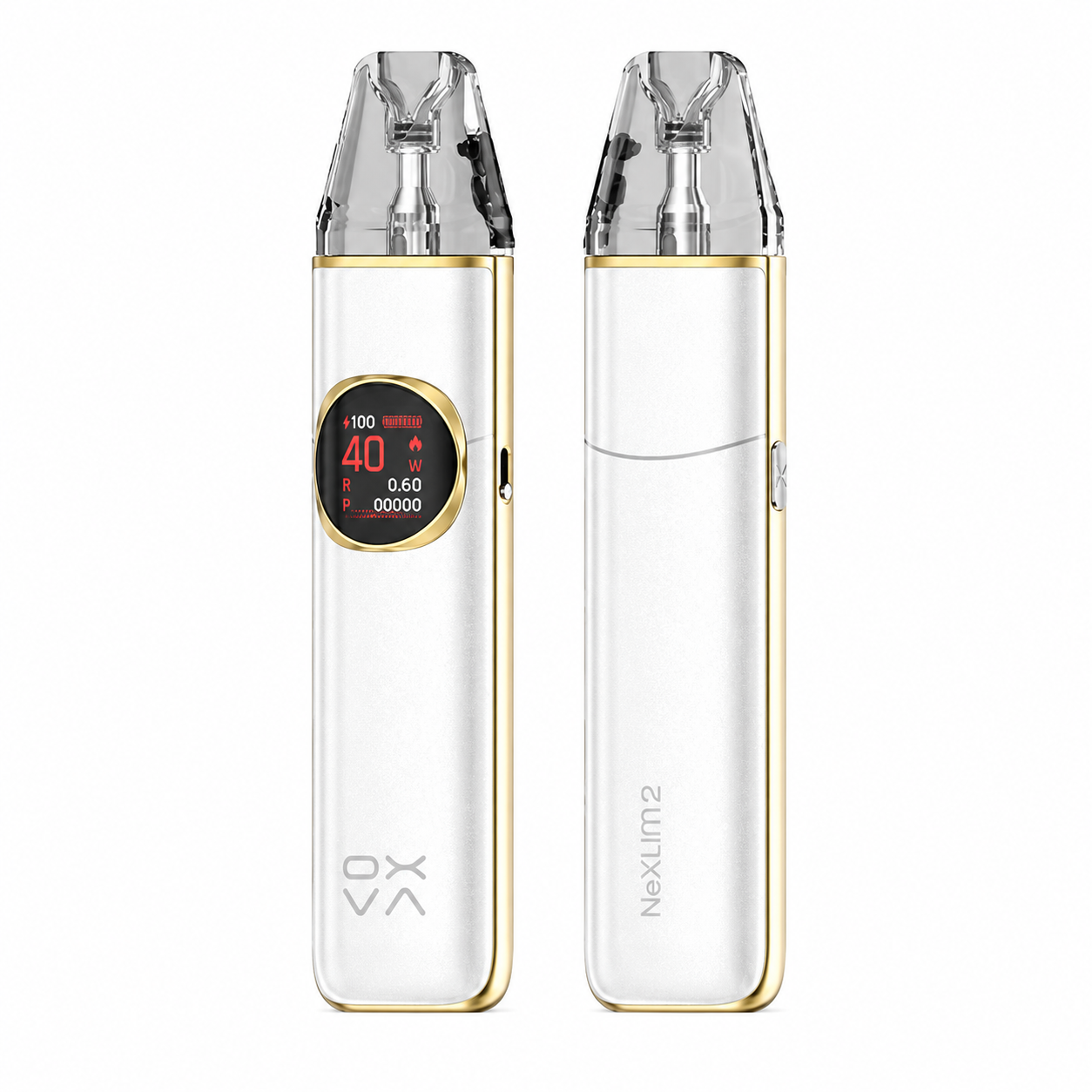 OXVA NeXLIM 2 pod system in pearly white, featuring sleek design and compact form from the OXVA NeXLIM Series.