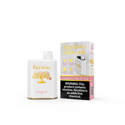 RIPE VAPES Ivory 40K Puffs - Passion Fruit Ice