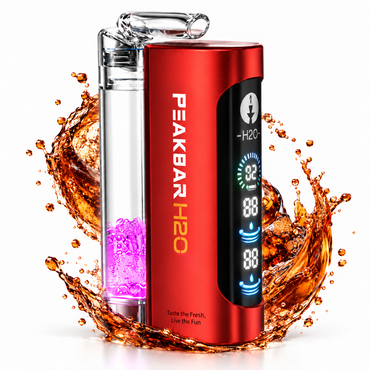 PEAKBAR H2O ميني شيشة 40 ألف سحبة DTL - كولا