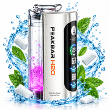 PEAKBAR H2O ميني شيشة 40 ألف سحبة DTL - لبان نعناع