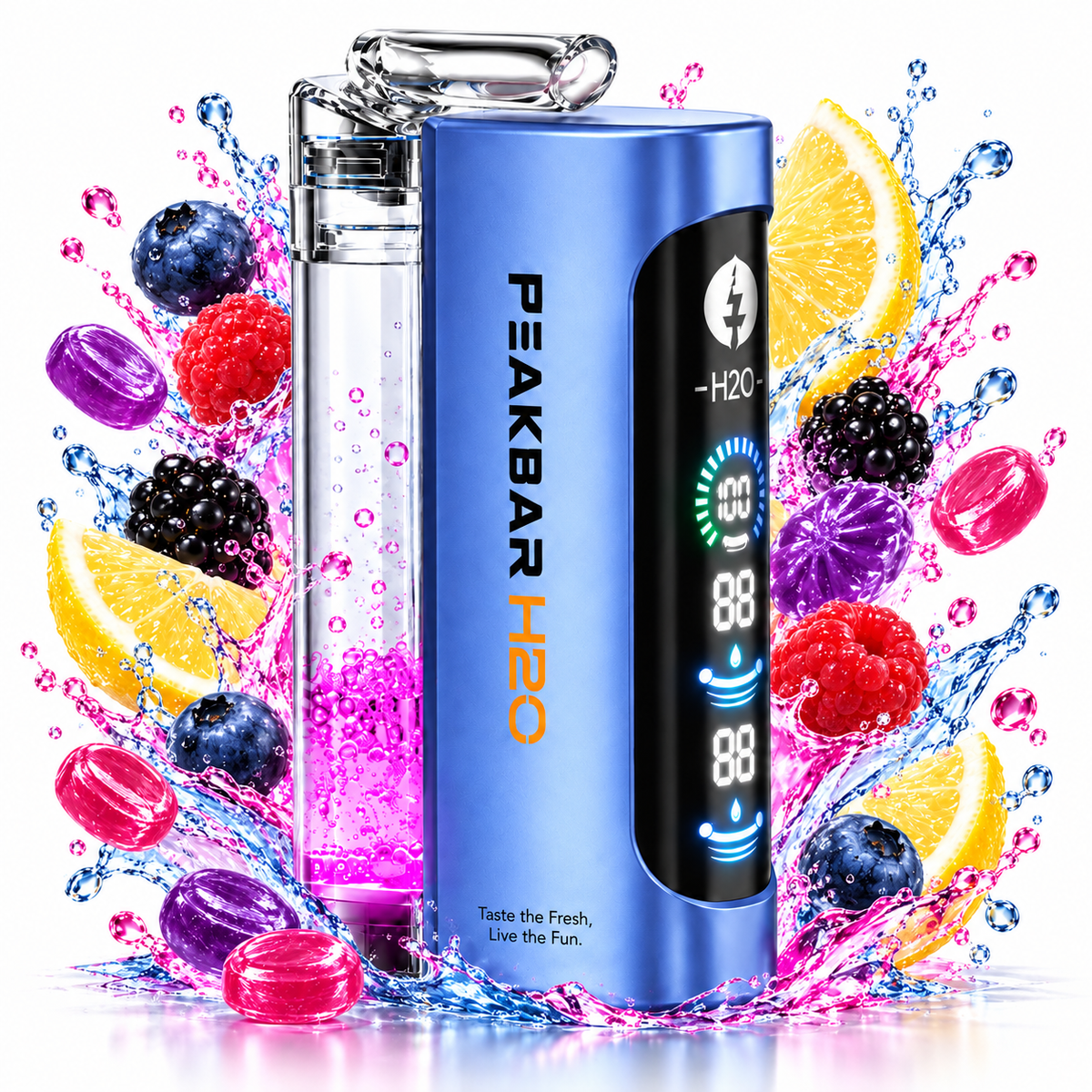 PEAKBAR H2O ميني شيشة 40 ألف سحبة DTL - توربو كاندي