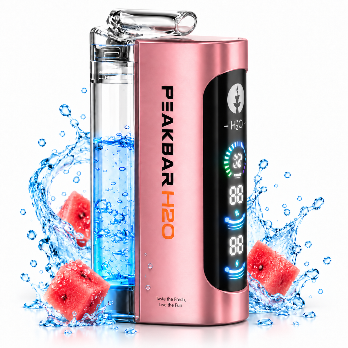 PEAKBAR H2O ميني شيشة 40 ألف سحبة DTL - بطيخ