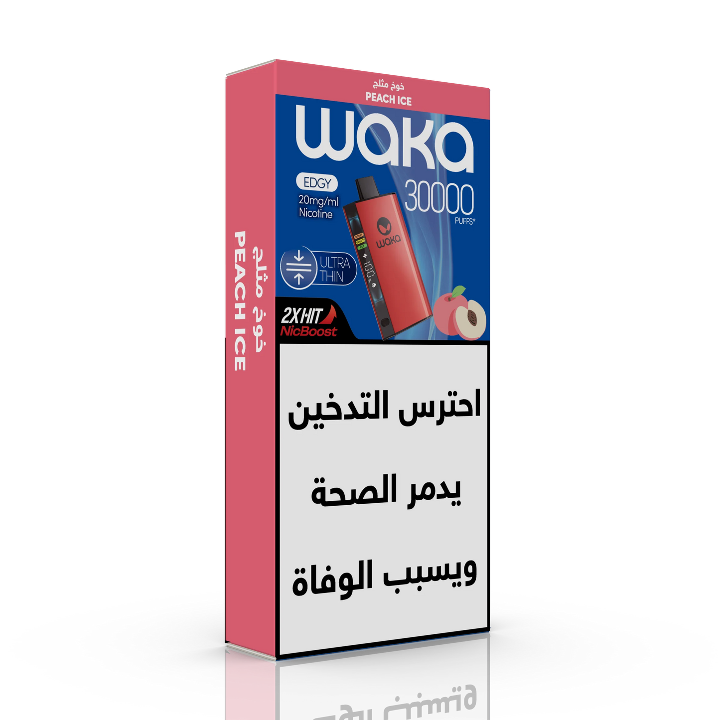 WAKA EDGY ULTRA THIN 30K PUFFS - Peach Ice