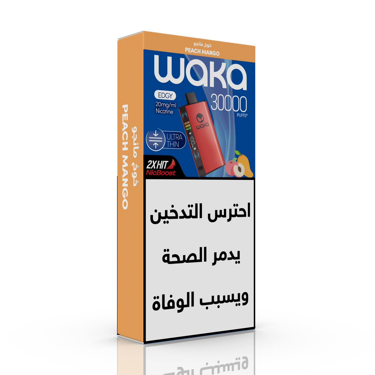 WAKA EDGY ULTRA THIN 30K PUFFS - Peach Mango